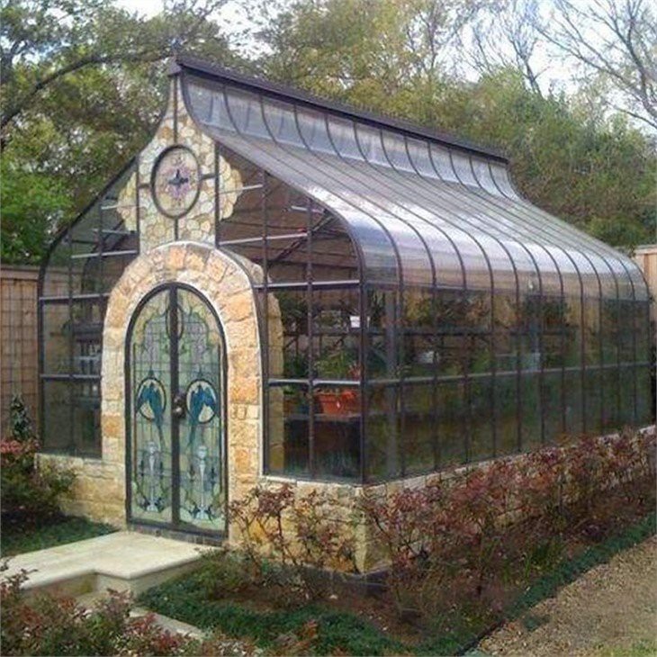 modern house with greenhouse  china